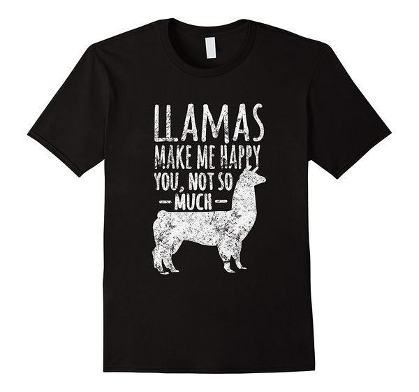 

new summer tee shirt funny llamas make me happy you not so much t-shirt gift cool t-shirt sport hooded sweatshirt hoodie