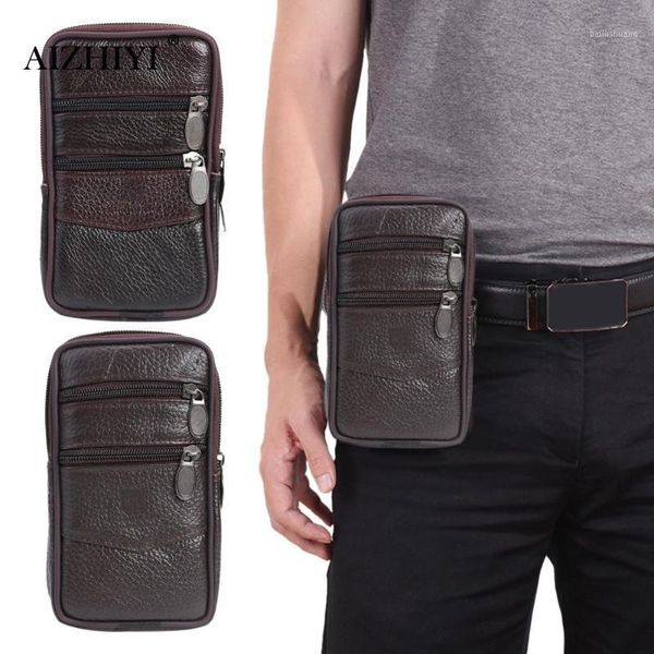 

multi-function men waist bag pu leather zipper money purse male casual square solid color card case pocket1