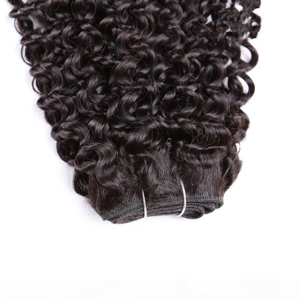 

8a brazilian hair kinky culry 3 bundles hair weave 100% unprocessed kinky curly hair extensions full cuticle hold no shedding, Black