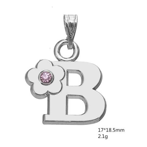 

factory price a-z fashion metal letter silver charms plated crystal initial charm pendant for bracelet diy makin, Bronze;silver