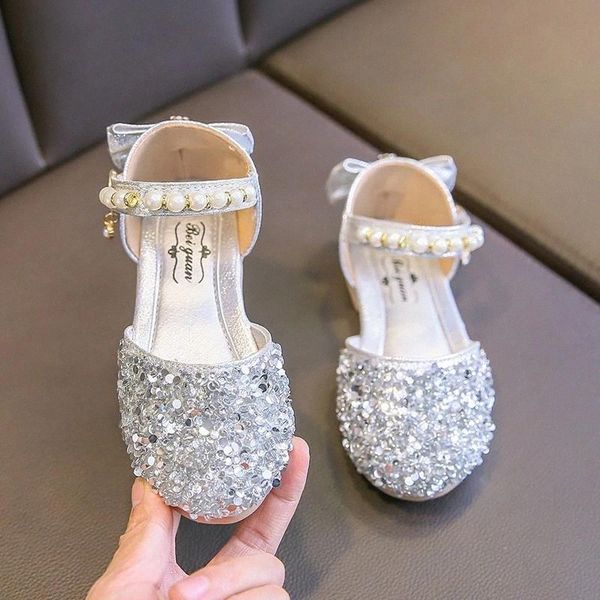 

new summer girls shoes princess sandals fashion rhinestone soft bottom breathable children performance shoes size 26-36 #k52m