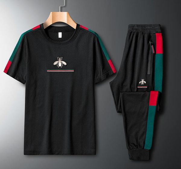 

new suit men's and women's leisure sports 2-piece suit fashion embroidery 2-piece suit ing, Gray