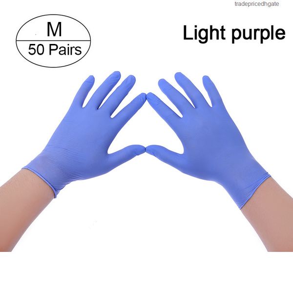 

disposable powder-nitrile 50 exam universal latex pairs food grade protective gloves fast 20hwys