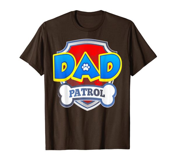 

funny dad patrol t-shirt - dog dad t-shirt men women kid, White;black