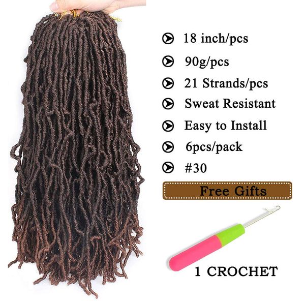 

costume accessories mini curly faux locs crochet hair braids extensions 613 blonded wavy synthetic braiding hair dreadlocks african roots, Silver