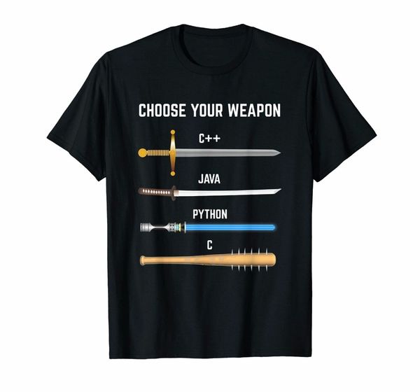 

funny programmer choose your weapon gift for devs new summer style print for male fashion customize a sport hooded sweatshirt hoodie t shirt