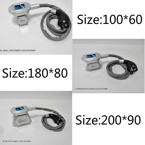 

2020 3 sizes cryolipolysis fat e slimming machine use handle size100*60/size180*80/size200/size160*80
