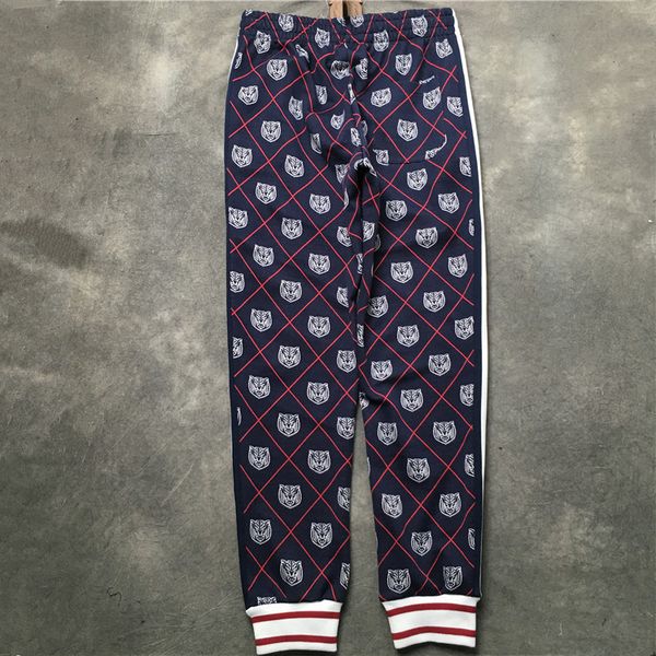 

2021 high new luxury 19ss tiger cat leopard men comfortable classic 4-white sweatpants # e26 fi0p, Black