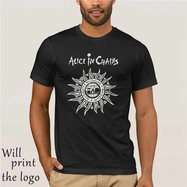 

pure cotton funny clothing office men short sleeve alice in chains sun logo tee hoodie designers t shirts sweatshirt