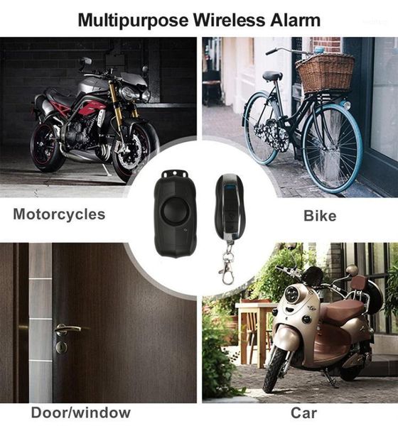 

150db smart bluetooth remote control door alarm security protection wireless anti-theft vibration motorcycle bicycle bike alarm1