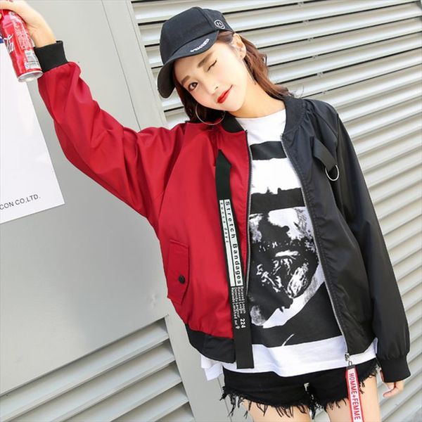 

bomber jacket women new fashion womens basic jacket fashion windbreaker coat outwear female 2021 drop shipping, Black;brown