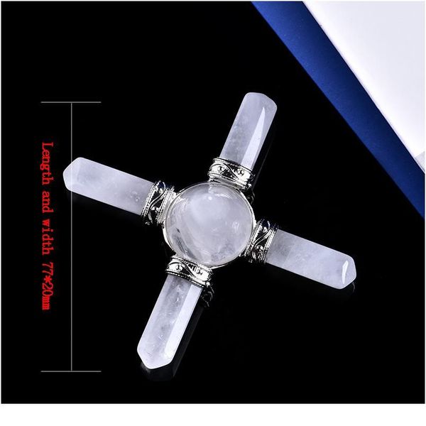 

1pc natural crystal mineral jewelry round pyramid magic repair energy converter healing home decoration couple decorat qyltrw, Black