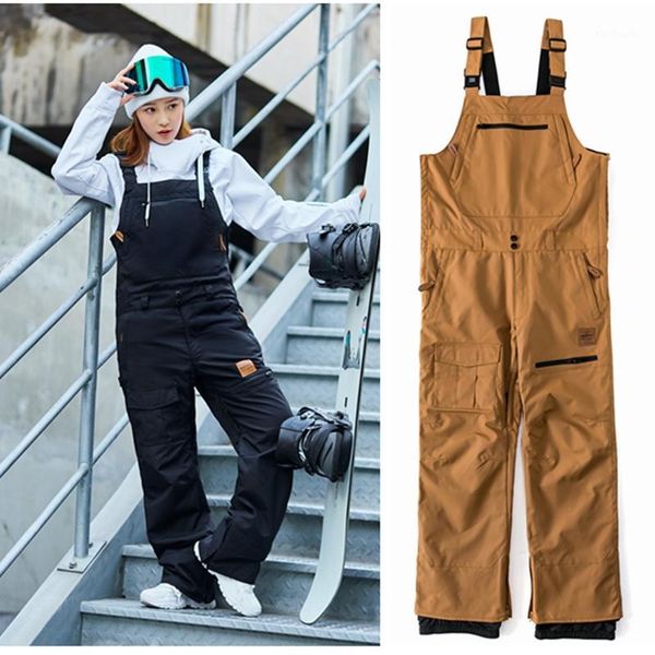 

skiing pants 2021 unbib pant for ski snowboarding waterproof overalls windproof snow thermal warm men vintagework clothes -301