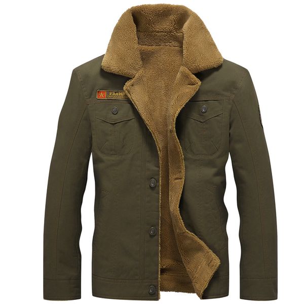 

winter bomber jacket men air force pilot ma1 warm male fur collar mens army tactical fleece jackets drop kg-619, Black;brown