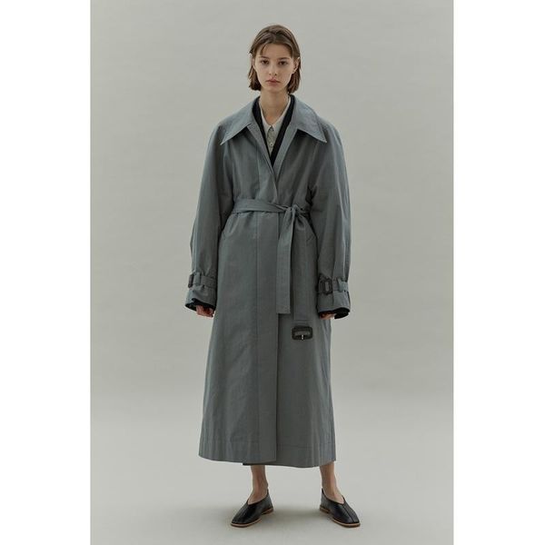 

women's trench coats style in autumn and winter fashion brand luxry design easy commute versatile silhouette medium length overcoat, Tan;black