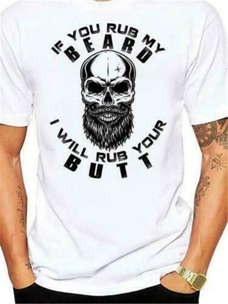 

if you rub my beard i will rub your butt men white cotton size s 3xl outdoor wear hoodie designers t shirts sweatshirt