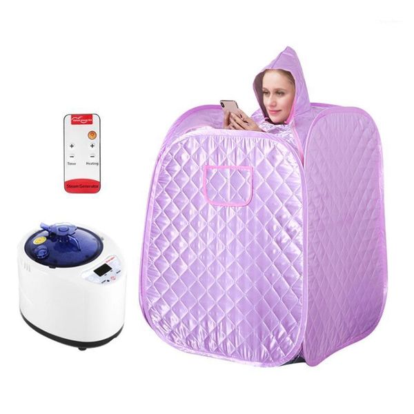 

portable sauna box fumigation machine household single sauna foldable and steamable feet remote control fumigation machine1