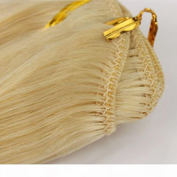 

grade 10a 8pcs 70g 100g 120g 140g 160g full head silky straight clip in human hair extensions black brown blonde