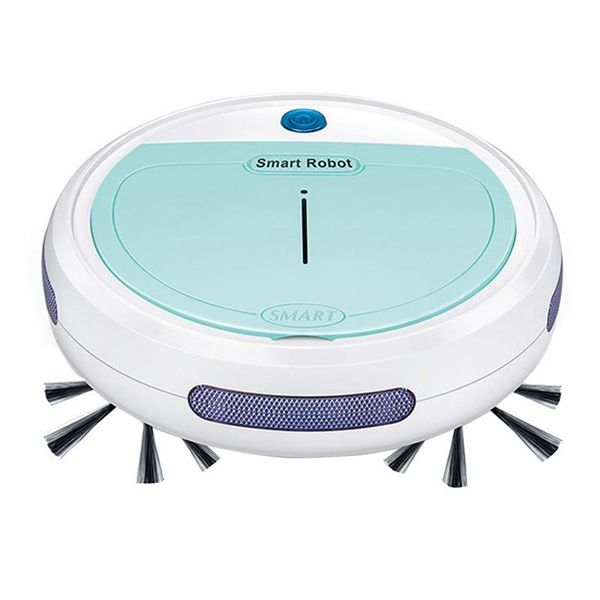 

robot vacuum cleaners 3-in-1 sweeper/vacuum/mop, rechargeable automatic smart cleaner edge cleaning suction sweeper for pet hair, c