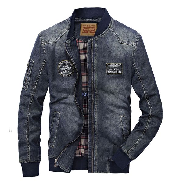 

2021 and autumn slim denim men's flying clothing fashion casual spring new baseball collar jacket men, Black;brown