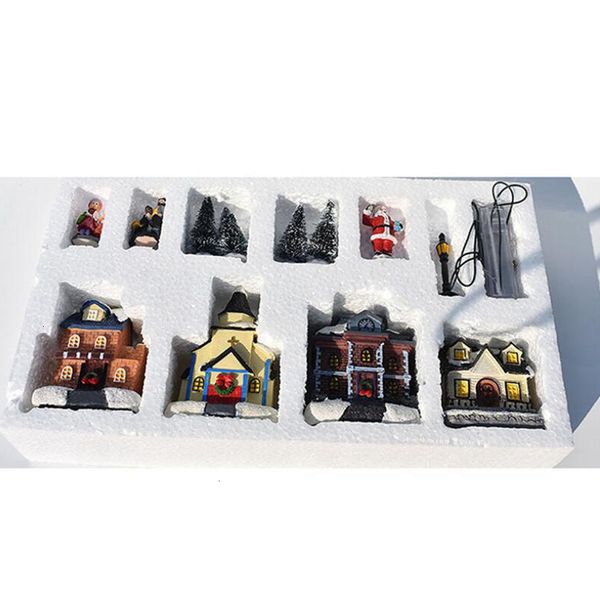 

toys led resin glow home house decoration santa claus christmas tree ornament xmas children's gifts cyz2751 sea shipping ukrt