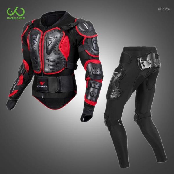 

wosawe motorcycle protective set elbow kneepad hip buprotection motorcycle full body protector suit armor jacket pants kit1