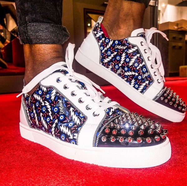 

низкий лучшие шипы младшие кроссовки плоские, элегантные мужские красные нижние туфли т-качество пара женщин на открытом воздухе красная еди, Black