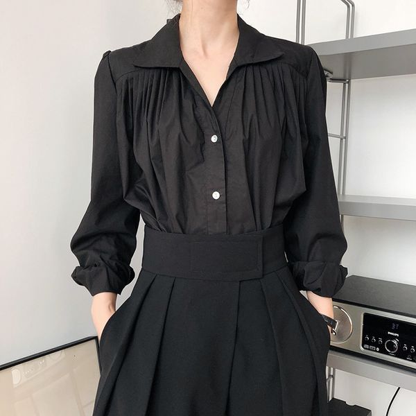 

2021 new women autumn long sleeve turn down collar womens and blouses white shirt blusas roupa feminina xz3j