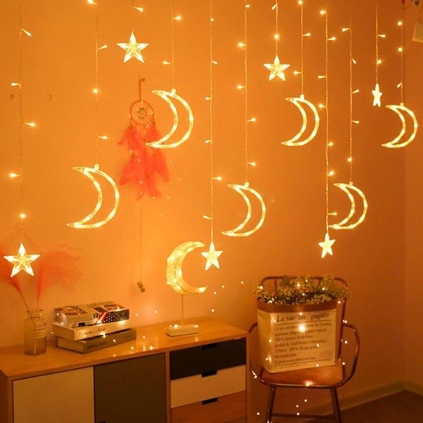 

fengrise 220v moon star led light wedding birthday party decor bachelorette невеста быть для вечеринок ид мубарак рамазан декор sqcran