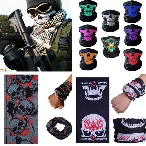 

newskull design multi function bandana ski outdoor sport motorcycle biker scarf face mask sport masks cs mask halloween masks bandanas c0113