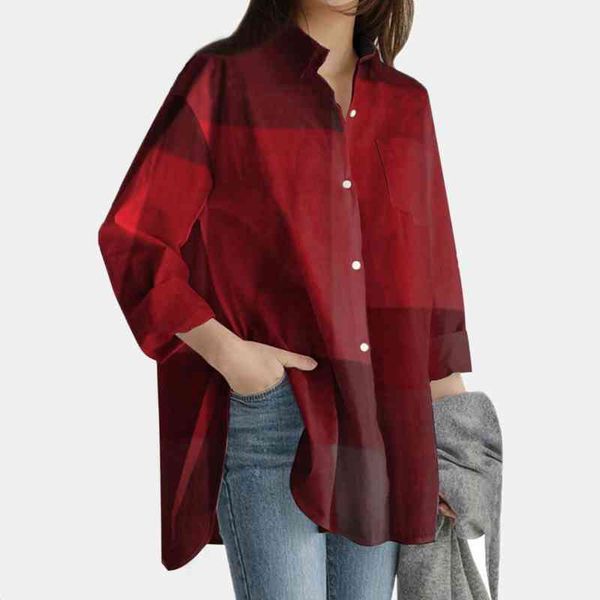 

women blouses fashion long sleeve turn down collar patchwork shirt blouse shirt casual plus size blusas, White