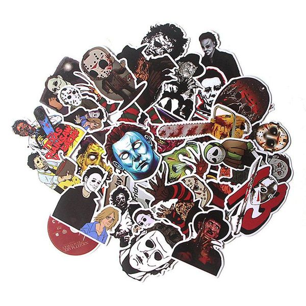 

37pcs/lot crazy killer scrapbooking stickers decal for for snowboard lapluggage car fridge cars styling sticker kids toy