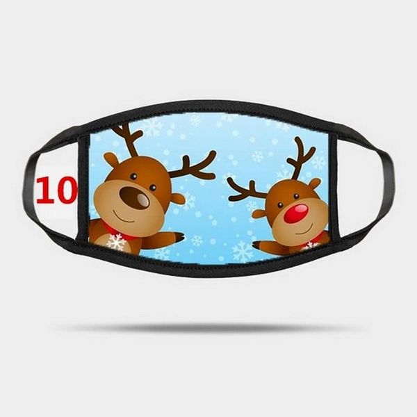 

christmas mscara 1pc mouth masks for dust protection face mask washable earloop mask bandage within 24 hours jlloup, Black