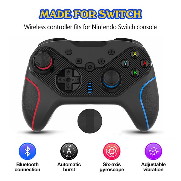 

wireless gamepad for ns-switch ps4 ps5 playstation 4 5 bluetooth game controller for android/ios/pc game accessories