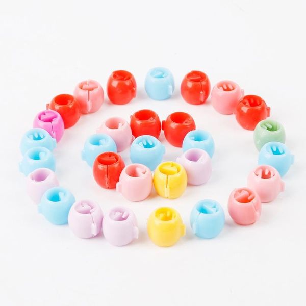 

10pcs/lot small randomly cute candy color girls hair ring clips flower hair jaw clip children hairpin hair styling acc qylhmk, Black;brown