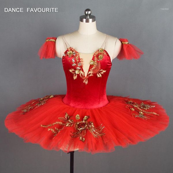 

red velvet bodice pre-professional ballet tutu girl & women ballet tutu ballerina dance costumes1, Black;red