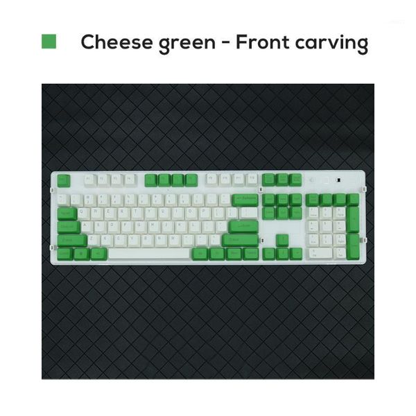 

pbt 104 keyscaps for mechanical keyboard english layout for cherry mx gk61 noppoo fico switch1