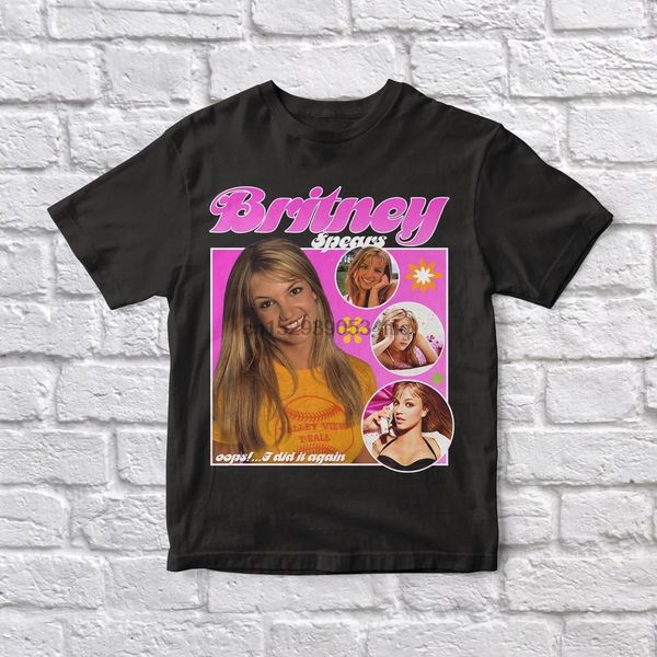 

britney spears 90 vintage black hoodie designers t shirts sweatshirt