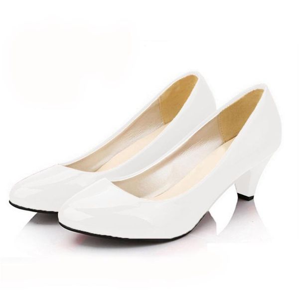 

spring women new fashion elegant shallow mouth solid pu low heel sandals, Black