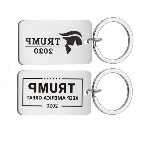 

trump 2020 tag keep america great pendant keychain ring fans souvenirs gift key holder jewelry accessories dhl