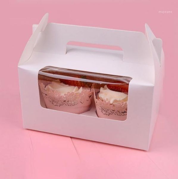

gift wrap 20pcs/lot-16*9*9cm-4color paperboard 2 cupcake hand boxes diy party box cookies snack candy baking packing boxes1