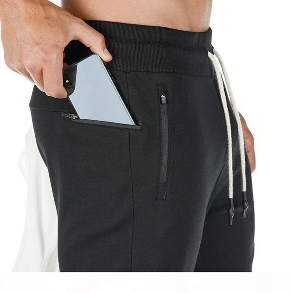 

jodimitty 2020 new spring joggers sweatpants mens slim casual pants solid gyms workout cotton sportswear male fitness pants, Black