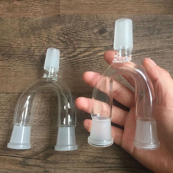 Raucherzubehör Dropdown-Adapter Doppelschüssel-Adapter 14,5 mm 18,8 mm männlich zu weiblich für Dab Rig Bong DHL kostenlos