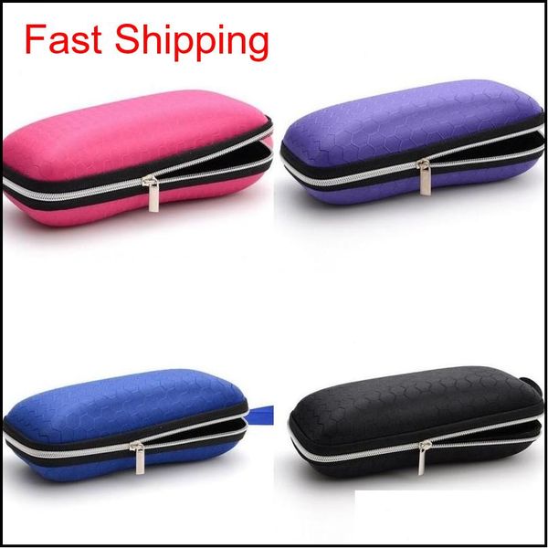 

high quailty 4 color pressure-proof sunglasses case zipper crush resistance small sunglasses protection box port qylwle bde_home