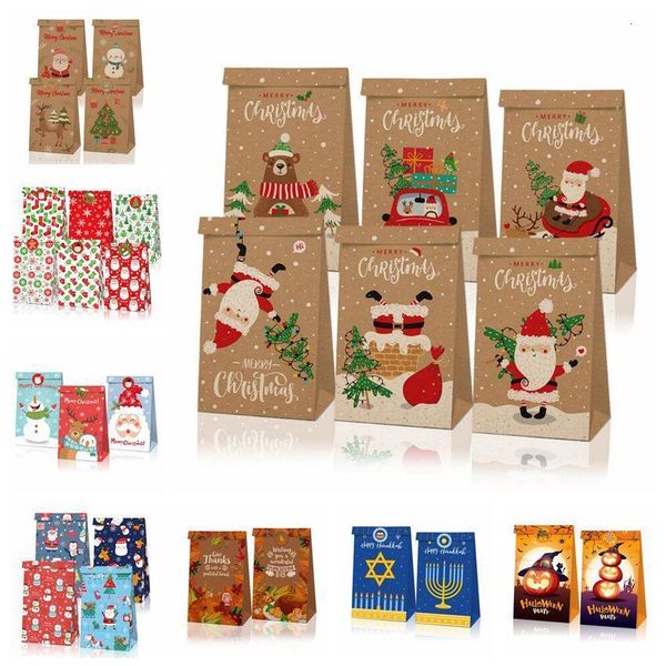 

xmas kraft christmas vintage paper apple bags box halloween gifts case party gift bag hand - wrapped package decorations dhb1375 8a57