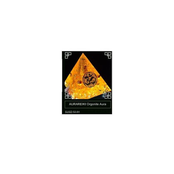 

aura crystal orgone energy converter orgonite pyramid soothe the soul stone that change the magnetic field of life resin qylyni, Black