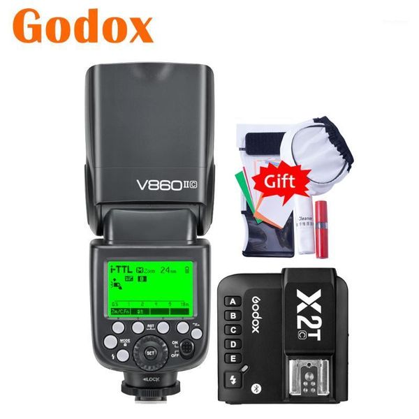 

godox v860ii v860ii-c camera flash speedlite 2.4gl x2t-c blutooth mobile transmitter trigger for 810d 800d 750d 600d 6d1
