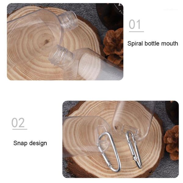 

storage bottles & jars 5pcs/set travel empty home emulsion lotion liquid soap with keychain skin care wash hands multifunction reusable salo