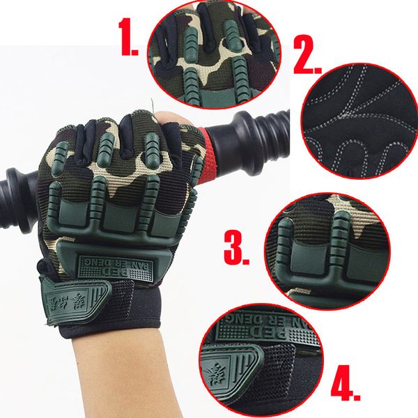 

vip. newly children tactical half finger anti-skid gloves for outdoor sports bn99, Blue;gray