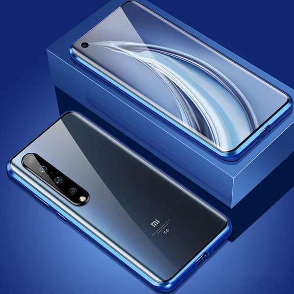 

magnetic metal adsorption double sided 9h glass case for xiaomi 10 10pro camera protective phone cover h sqcviv